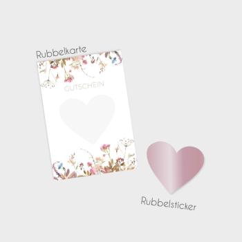 Preview: Rubbelkarte DIN A6 "Vintage Garden" | Rubbellose | Postkarten | Gutscheine | Glückslos