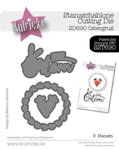 Kulricke Stanzschablone "Ostergruss" Craft Die 