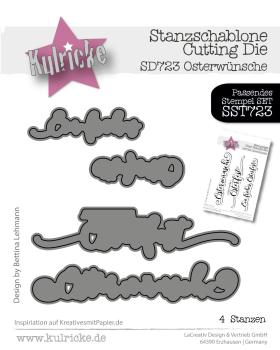 Kulricke Stanzschablone "Osterwünsche" Craft Die 