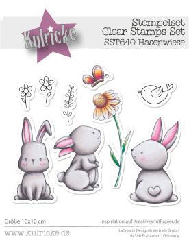 Kulricke Stempel "Hasenwiese" Clear Stamp