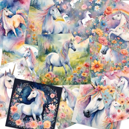LaCreativ - Designpapier "Einhornzauber" Paper Pack 6x6" - 24 Bogen