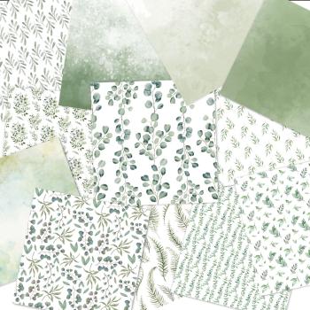 Preview: LaCreativ - Designpapier "Eukalyptusgarten" Paper Pack 6x6" - 24 Bogen