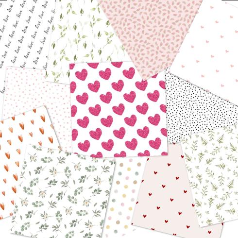 LaCreativ - Designpapier "Mamaherz" Paper Pack 6x6" - 24 Bogen