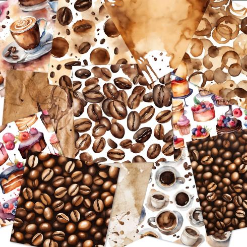 LaCreativ - Designpapier "Nostalgische Kaffeezeit" Paper Pack 6x6" - 24 Bogen