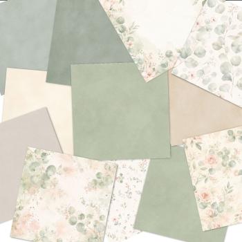 Preview: LaCreativ - Designpapier "Rosen und Eukalytus" Paper Pack 6x6" - 24 Bogen
