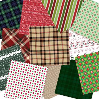 Preview: LaCreativ - Designpapier "Skandinavisches Winterkaro" Paper Pack 6x6" - 24 Bogen