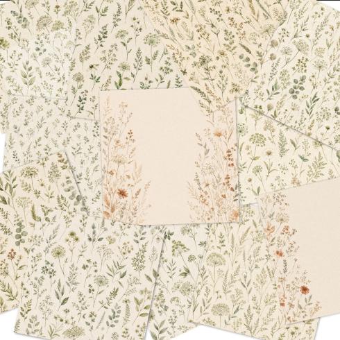 Preview: LaCreativ - Designpapier "Trockenblumen" Paper Pack 6x6" - 24 Bogen