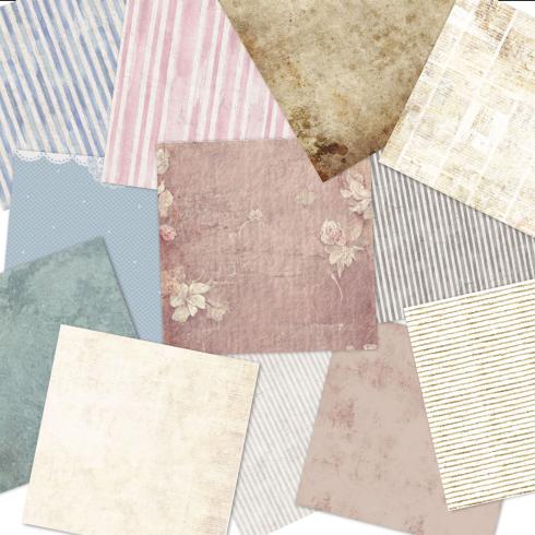 LaCreativ - Designpapier "Vintage Blumentraum" Paper Pack 6x6" - 24 Bogen