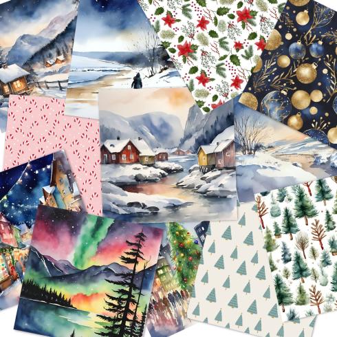 Preview: LaCreativ - Designpapier "Wintermix 2025" Paper Pack 6x6" - 24 Bogen