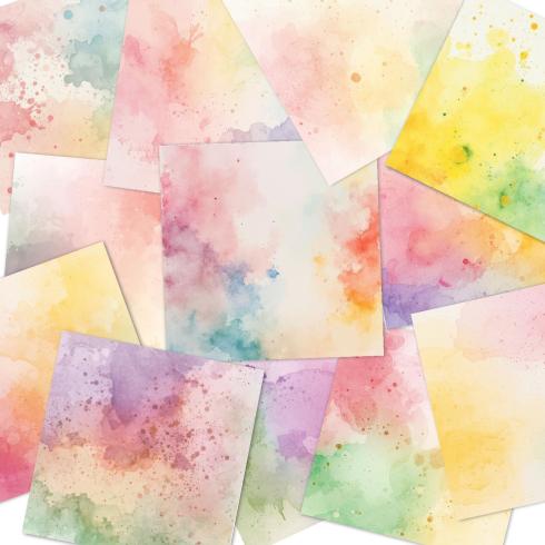 Preview: LaCreativ - Designpapier "Zarte Frühlingsblumen" Paper Pack 6x6" - 24 Bogen