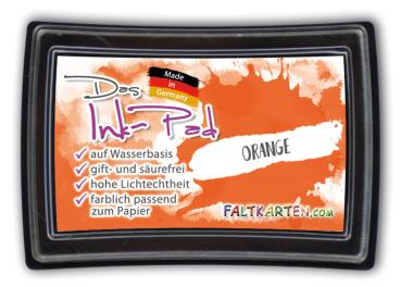 Das Ink-Pad - Stempelkissen 6 x 3,5cm orange