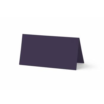 Tischkarte - Platzkarte 9 x 5 cm 225g/m² in aubergine
