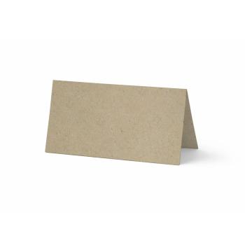 Tischkarte - Platzkarte 9 x 5 cm 220g/m² in kraft grau