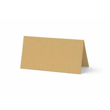 Tischkarte - Platzkarte 9 x 5 cm 220g/m² in kraft sand