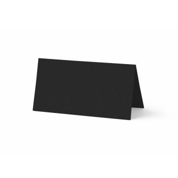 Tischkarte - Platzkarte 9 x 5 cm 270g/m² in recycling schwarz