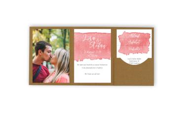 Trippel-Pocketfold Karte A5 "Circle Line"