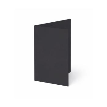 Trippelkarte - Leporello 220g/m² DIN A6 3-Fach in kraft saphirblau