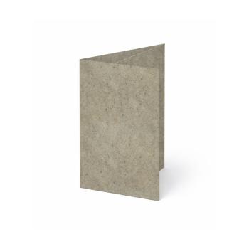 Trippelkarte - Leporello 250g/m² DIN A6 3-Fach in recycling silphie