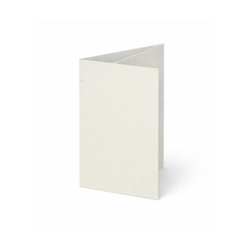 Trippelkarte - Leporello 250g/m² DIN A6 3-Fach in natur wollweiss