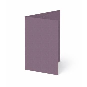 Trippelkarte - Leporello 220g/m² DIN B6 3-Fach in kraft purple