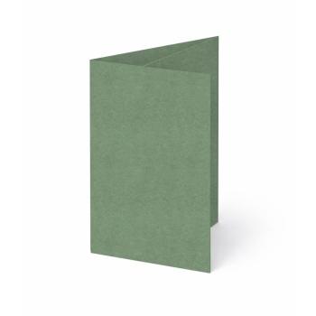 Trippelkarte - Leporello 220g/m² DIN B6 3-Fach in kraft salbei