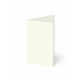 Trippelkarte - Leporello 240g/m² DIN A6 3-Fach in elfenbein