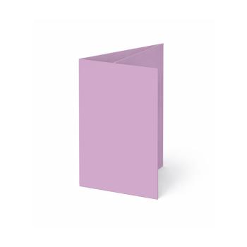 Trippelkarte - Leporello 220g/m² DIN A6 3-Fach in lavendel