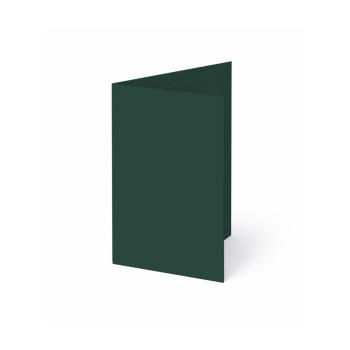 Trippelkarte - Leporello 225g/m² DIN A6 3-Fach in samtgrün
