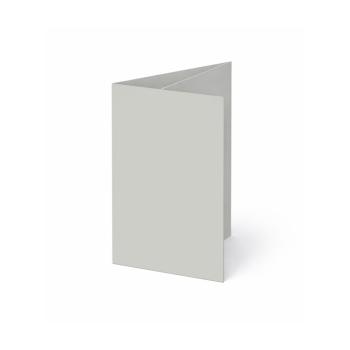 Trippelkarte - Leporello 220g/m² DIN A6 3-Fach in seidengrau