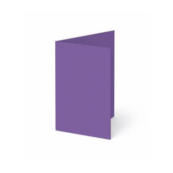 Trippelkarte - Leporello 240g/m² DIN A6 3-Fach in violett