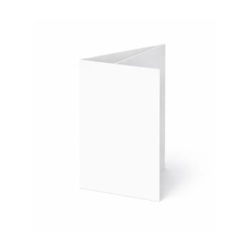 Trippelkarte - Leporello 240g/m² DIN A6 3-Fach in weiss