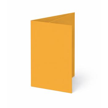 Trippelkarte - Leporello 240g/m² DIN B6 3-Fach in altgold