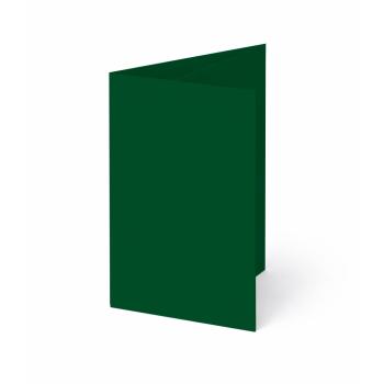 Trippelkarte - Leporello 240g/m² DIN B6 3-Fach in dunkelgrün