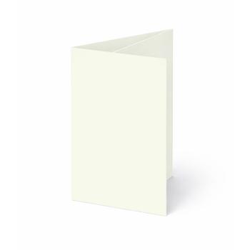 Trippelkarte - Leporello 240g/m² DIN B6 3-Fach in elfenbein