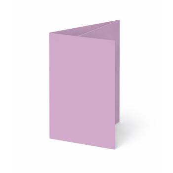 Trippelkarte - Leporello 220g/m² DIN B6 3-Fach in lavendel