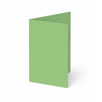 Trippelkarte - Leporello 240g/m² DIN B6 3-Fach in pistazie