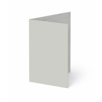 Trippelkarte - Leporello 220g/m² DIN B6 3-Fach in seidengrau