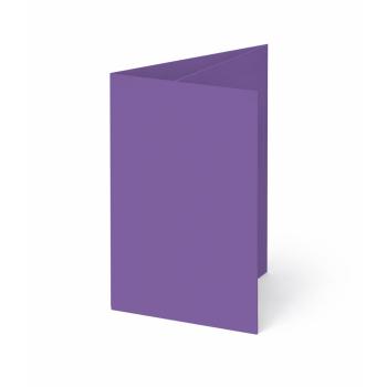 Trippelkarte - Leporello 240g/m² DIN B6 3-Fach in violett