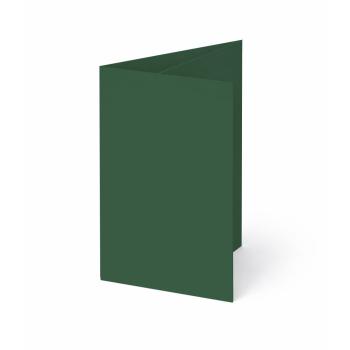 Trippelkarte - Leporello 225g/m² DIN B6 3-Fach in waldgrün