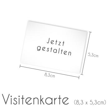 Visitenkarte blanko 8,3x5,3cm (eigenes Design)