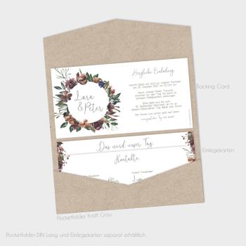 Backing-Card "Her Flowers" 19,5x10