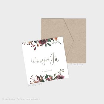 Preview: Einlegekarten-Bundle "Her Flowers" Quadrat | 2