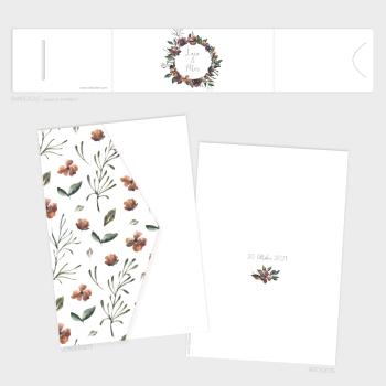 Preview: Pocketfold Einladung "Her Flowers" B6