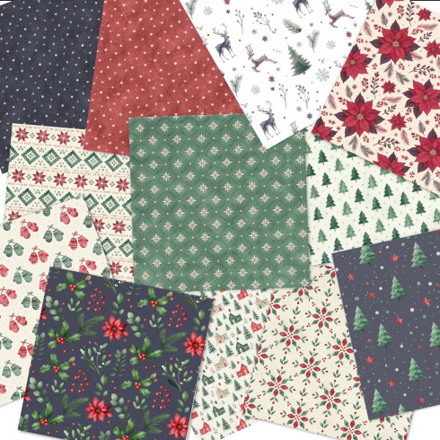 Preview: LaCreativ - Designpapier ""Festlicher Mustermix"" Paper Pack 6x6" - 24 Bogen