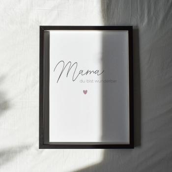 Spruchposter "Mama Weiß" | Geschenkidee | Personalisiert | Muttertag| Wanddeko