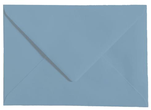 Briefumschläge - Briefhüllen in graublau, DIN B6 120g/m² oF, Nassklebung