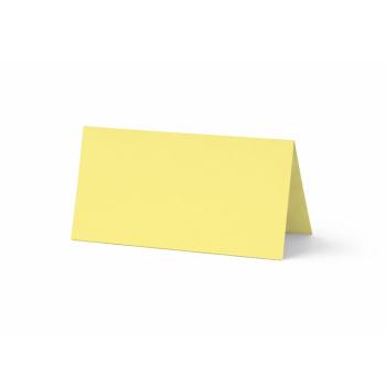 Tischkarte - Platzkarte 9 x 5 cm 240g/m² in gelb