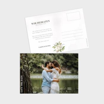 Save the Date "Antique White" Postkarte DIN B6