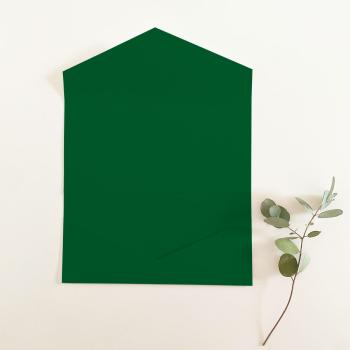 Pocketfold-Karte DIN Lang Premium-Karton "Dunkelgrün" Basic Line