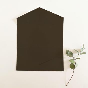Pocketfold-Karte DIN Lang Struktur-Karton "Struktur Espresso" Basic Line